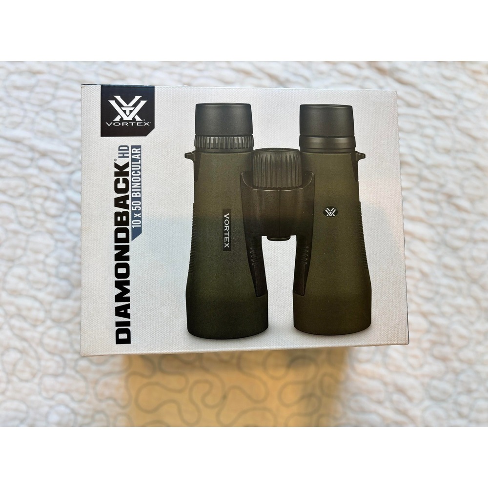 Vortex Diamondback HD 10x50 Binoculars with GlassPak Harness DB-216 Green